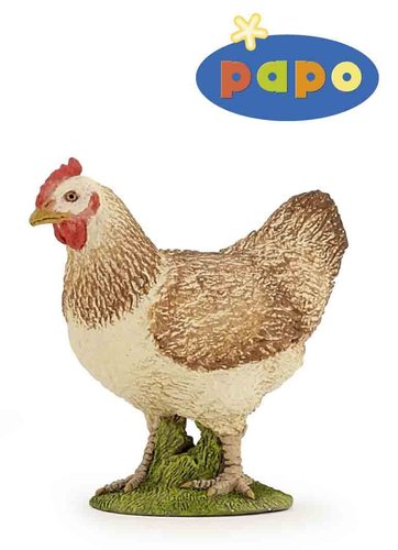 Papo 51159 chicken (brown) 5 cm Farm