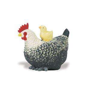 Safari Ltd 231629 hen + chick 4 cm Series Farmland