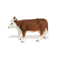Safari Ltd 160029 Hereford Cow 13 cm Series Farmland