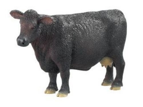 Safari Ltd 236329 Black Angus Kuh 12 cm Serie Bauernhof