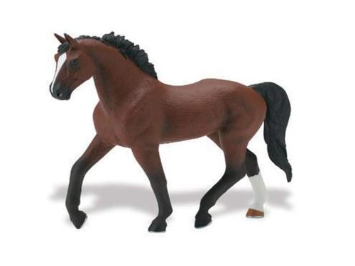 Safari Ltd 30024 Englische Vollblutstute 20 cm Serie Große Pferde