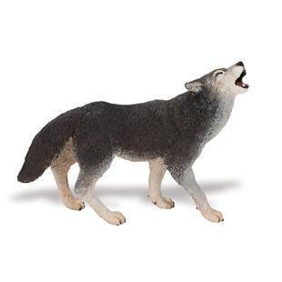 Gray Wolf Howling Safari Ltd # 273829 North American Wild Animal Replica for sale online 
