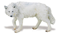 Safari Ltd 220029 White Wolf  9,5 cm Series Wild Animals