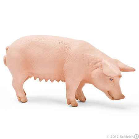 Schleich 13288 pig (standing) 10 cm Series Farm