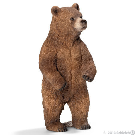 Schleich 14686 grizzly-bear (female) 10 cm Series Wild Animals
