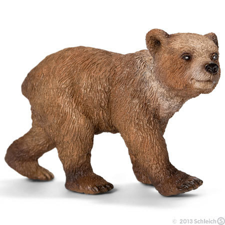 Schleich 14687 grizzly-bear young 7 cm Series Wild Animals