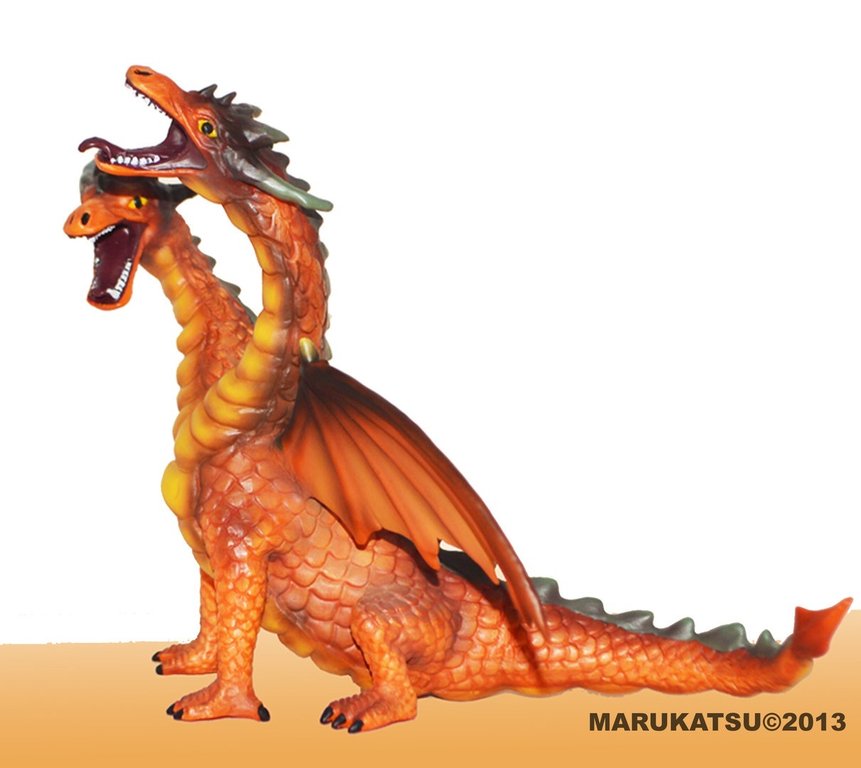 Marukatsu 13005 naranja two-headed dragon 11 cm series dragon