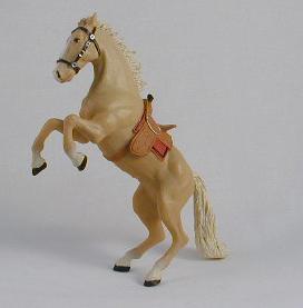 Plastoy 63001 Pferd ocker erhoben 14 cm Serie Wild West