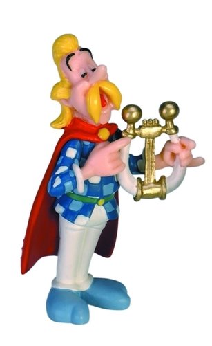 Plastoy 60548 Troubadix mit Harfe Asterix und Obelix