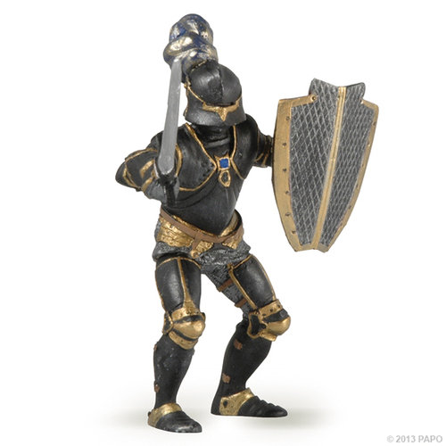 Papo 39275 Knight (black armour) 9 cm Knight and Castle