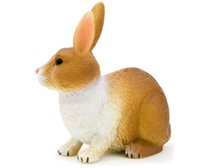 Mojo 387030 rabbit (brown/white) 4 cm Farm