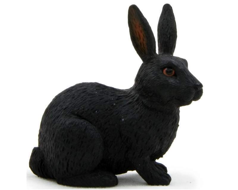 Mojo 387029 rabbit (black) 4 cm Farm