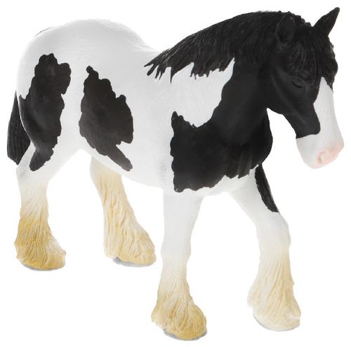Mojo 387085 Clydesdale Horse schwarz/weiß 13 cm Pferdewelt