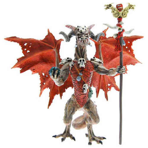 Plastoy 60228 red-witch magic dragon 19 cm Series Dragon