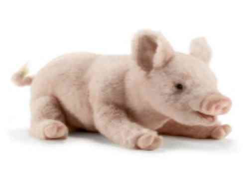 Hansa Toy 4944 Schwein liegend 33 cm Kuscheltier Plüschtier