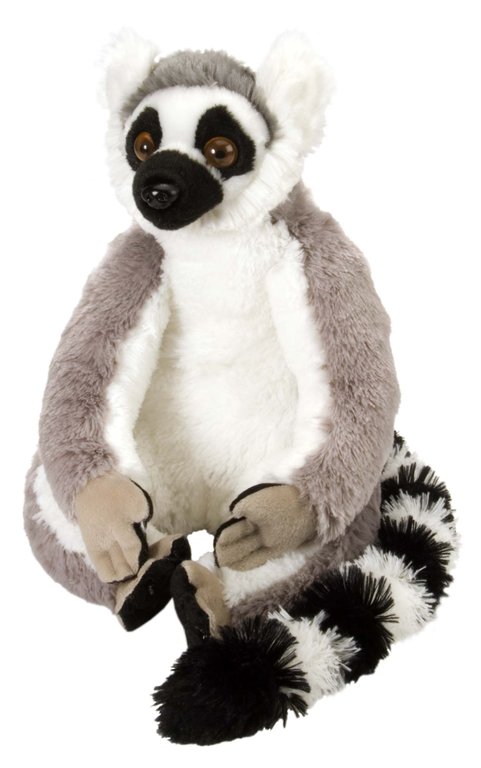 Cuddlekins Kuscheltier, Wild Republic 10948 Plüsch Ringelschwanz Lemur Katta 