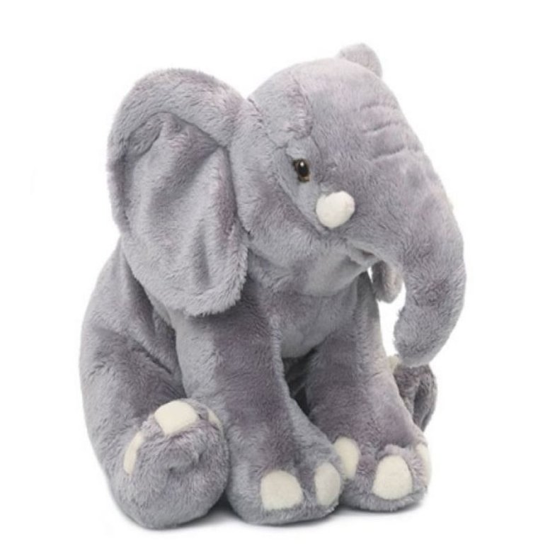 WWF 15456B Elefant sitzend 25 cm Rüssel unten Kuscheltier Plüsch