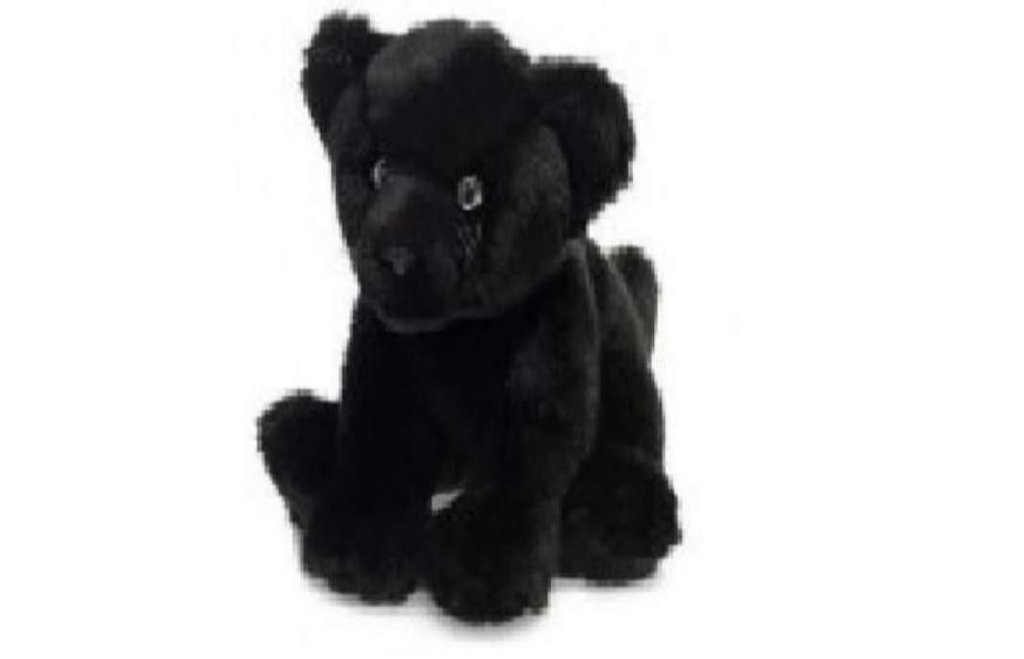 WWF 16842A Panther schwarz 22 cm sitzend Kuscheltier Plüsch