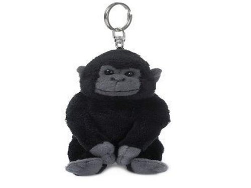 WWF 2856 Gorilla Schlüsselanhänger 10 cm Plüsch Metallschlüsselring