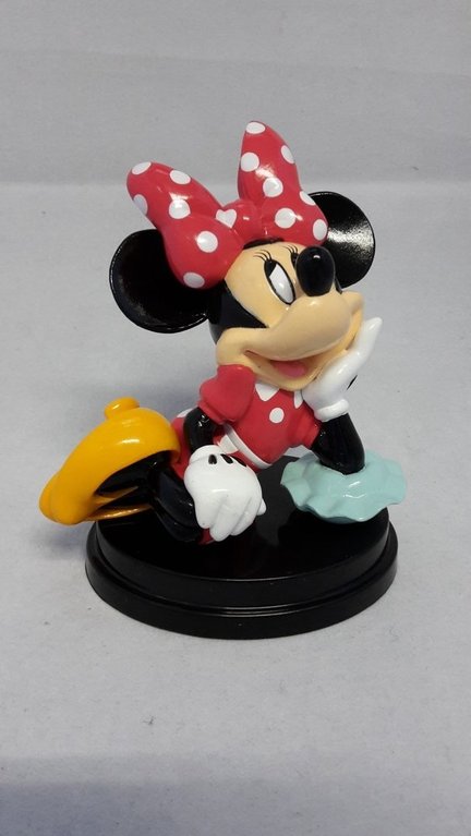 Minnie Maus liegend 11 cm Walt Disney Dekofigur mit Podest DIS904