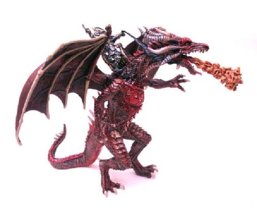 Plastoy 60237 flying dragon + rider 19 cm Series Dragon