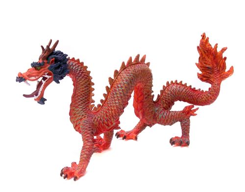 Plastoy 60234 Chinesischer Drache rot 16 cm Serie Drachen