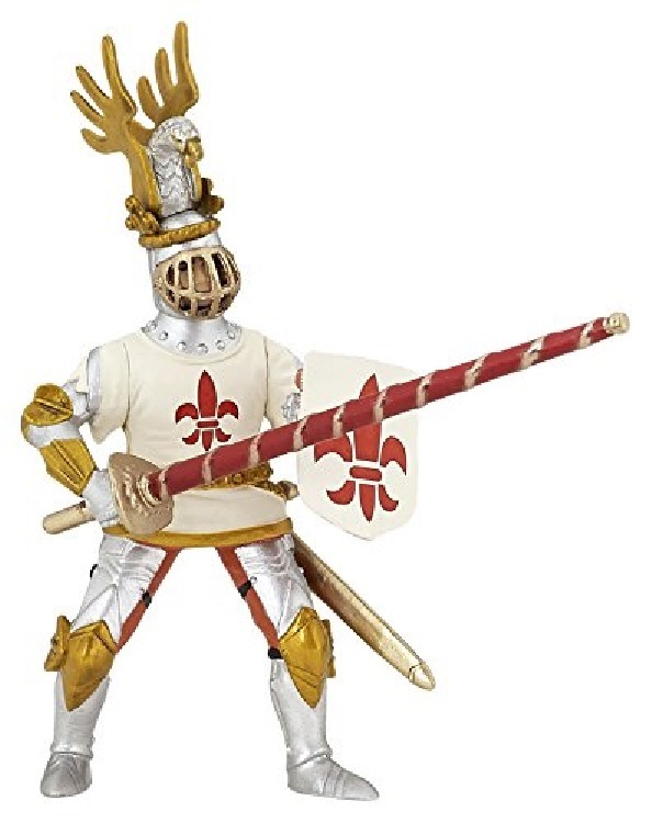 Papo 39790 Knight (Lilie white) 9 cm Knight and Castle