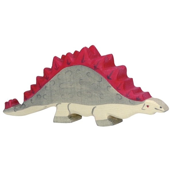Holztiger 80335 Stegosaurus 17 cm Holzfiguren Serie Dinowelt