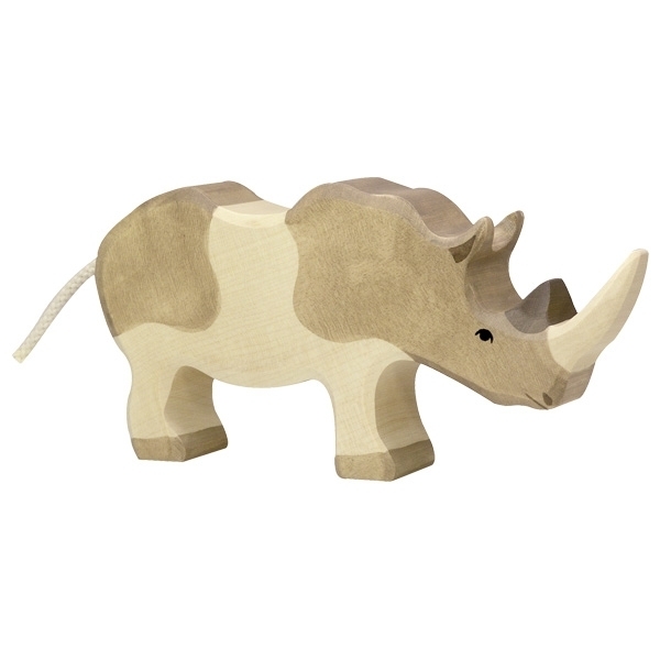 Holztiger 80158 rhinoceros 19 cm Wood Figure Series Wild Animals