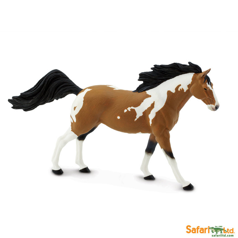 Safari Ltd 152405 Pinto Mustang Hengst 18 cm Serie Pferde