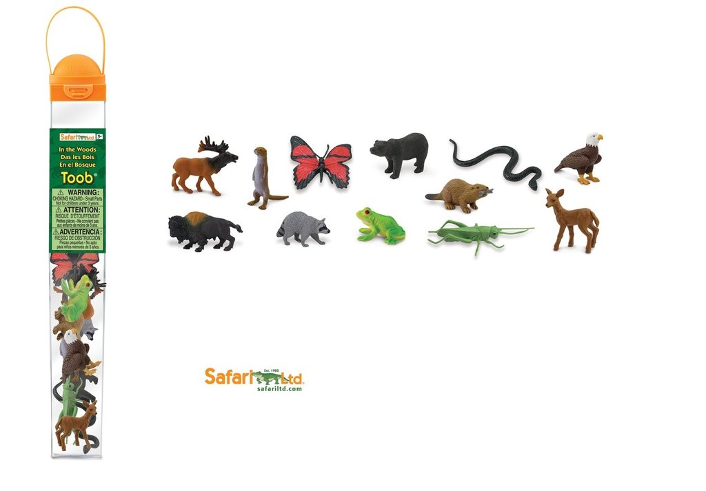 Safari Ltd 685504 In den Wäldern und Wiesen (12 Minifiguren) Tubos
