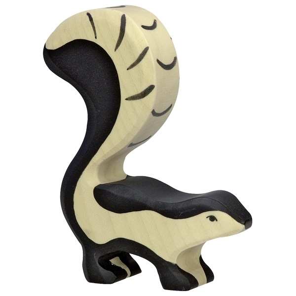 Holztiger 80189 skunk 11 cm Wood Figure Series Forest Animals