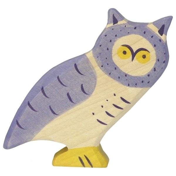 Holztiger 80121 owl 8 cm Wood Figure Series Bird Life