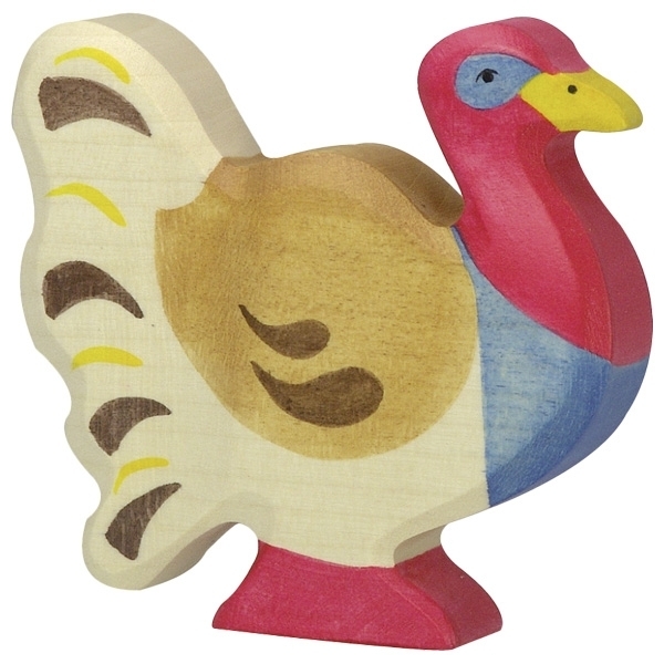Holztiger 80188 turkey 9 cm Wood Figure Series Bird Life
