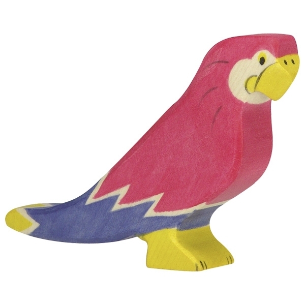 Holztiger 80178 parrot 11 cm Wood Figure Series Bird Life