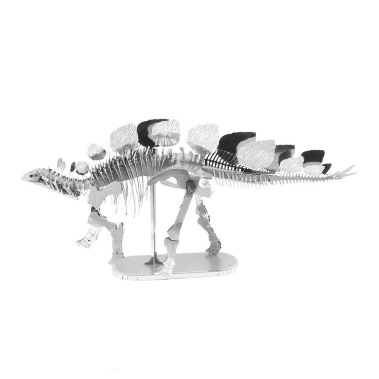 Metal Earth 1100 Stegosaurus 3D-Metall-Bausatz Silver-Edition