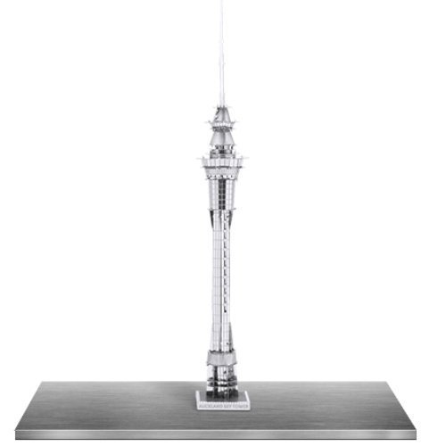 Metal Earth 1029 Auckland Sky Tower 3D-Metall-Bausatz Silver-Edition