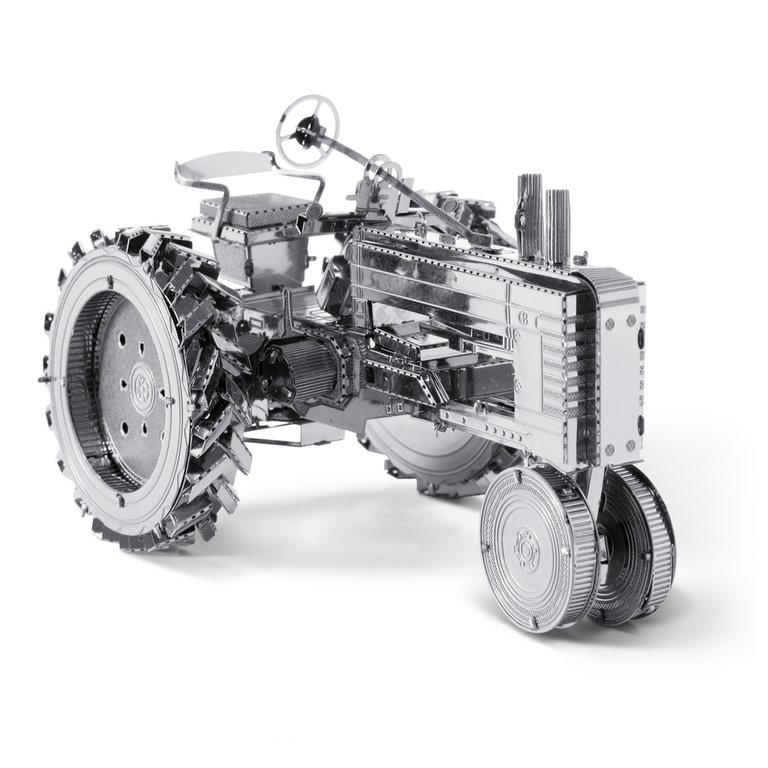 Metal Earth 1052 John Deere Model B tractor 3D-Metall-Construction Silver-Edition