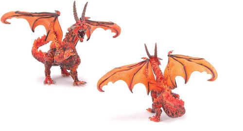 Plastoy 60225 lava dragon 16 cm Series Dragon