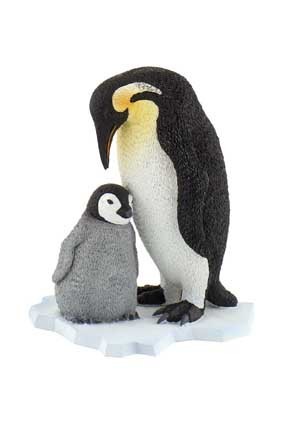 Bullyland 63667 penguin with young 8 cm Water Animals