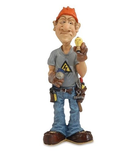 Les Alpes 014 12046 electrician 18 cm synthetic resin Funny Decoration Series Jobs
