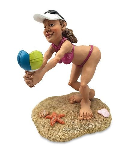 Les Alpes 014 99650 volleyball player 13 cm synthetic resin Funny Decoration Series Sport