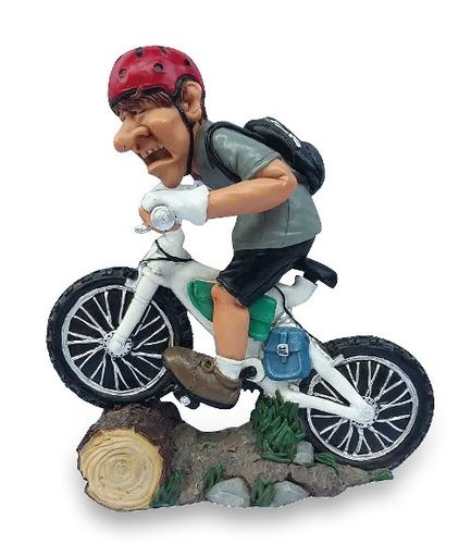 Les Alpes 014 99654 mountainbiker 17 cm synthetic resin Funny Decoration Series Sport