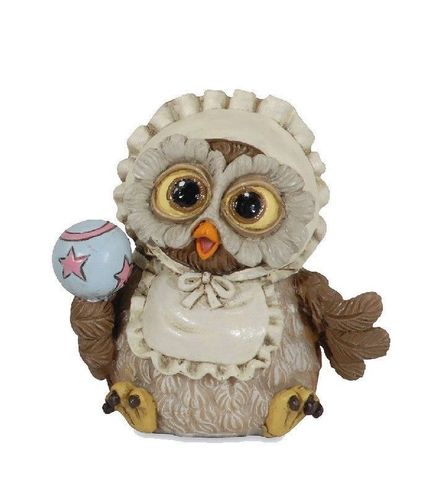 Les Alpes 014 92416 Owl baby 7 cm synthetic resin Funny Decoration Series Owls