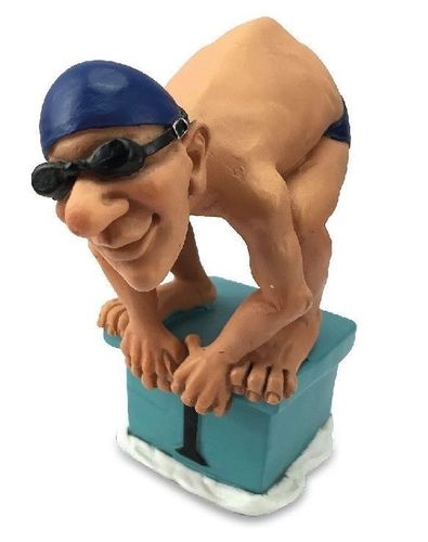 Les Alpes 014 99644 swimmer 13,5 cm synthetic resin Funny Decoration Series Sport