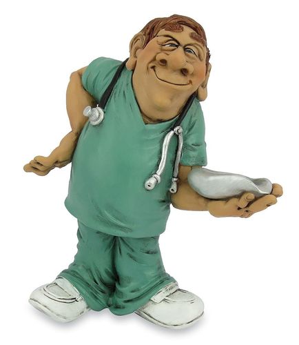 Les Alpes 014 12022 Krankenpfleger 13 cm Kunstharz Funny Dekofigur Serie Berufe