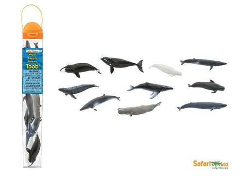 Safari Ltd 100072 Wale (10 Minifiguren) Tubos-Röhren Themengebiet