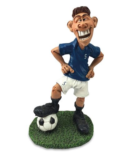 Les Alpes 014 99641 soccer player blue 17 cm synthetic resin Funny Decoration Series Sport