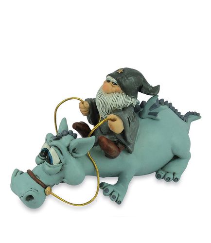 Les Alpes 014 92618 wizard dragon-hunter 18,5 cm synthetic resin Funny Decoration Series Wizard