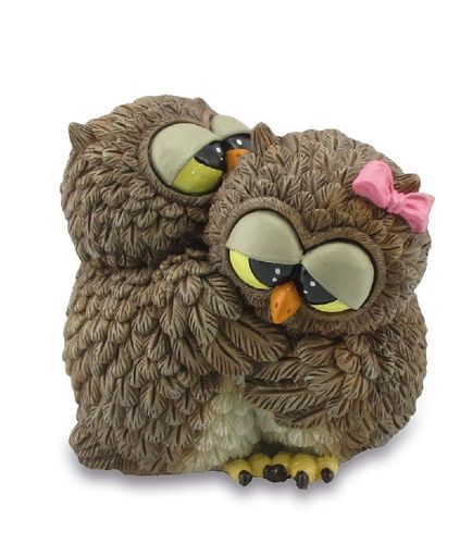 Les Alpes 014 92892 Owl lovers 9 cm synthetic resin Funny Decoration Series Owls